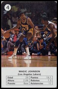 1988 Fournier NBA Estrellas 4 Magic Johnson